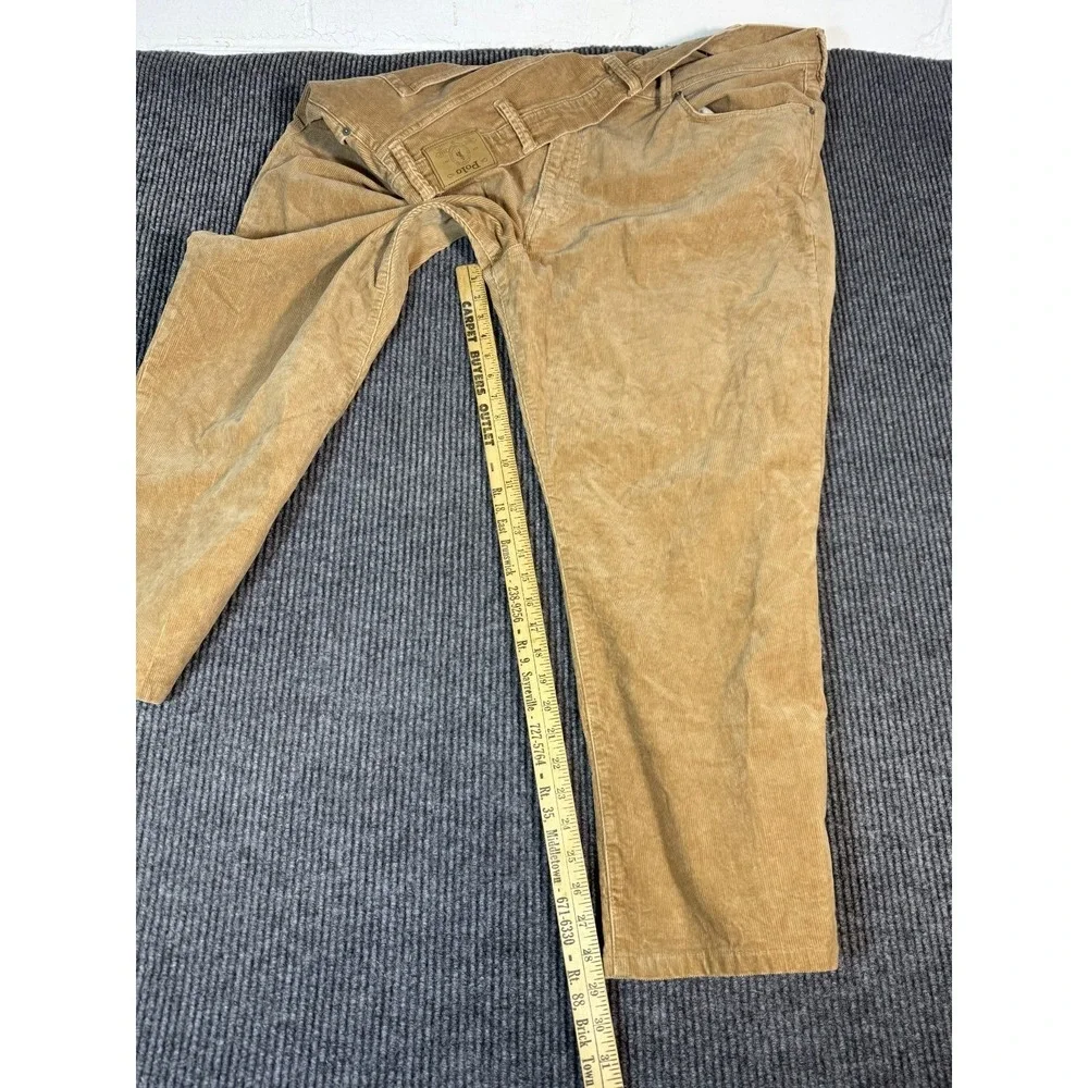 Polo Ralph Lauren Corduroy Pants Mens 46B 46x29 Tan Classic Fit Straight Leg